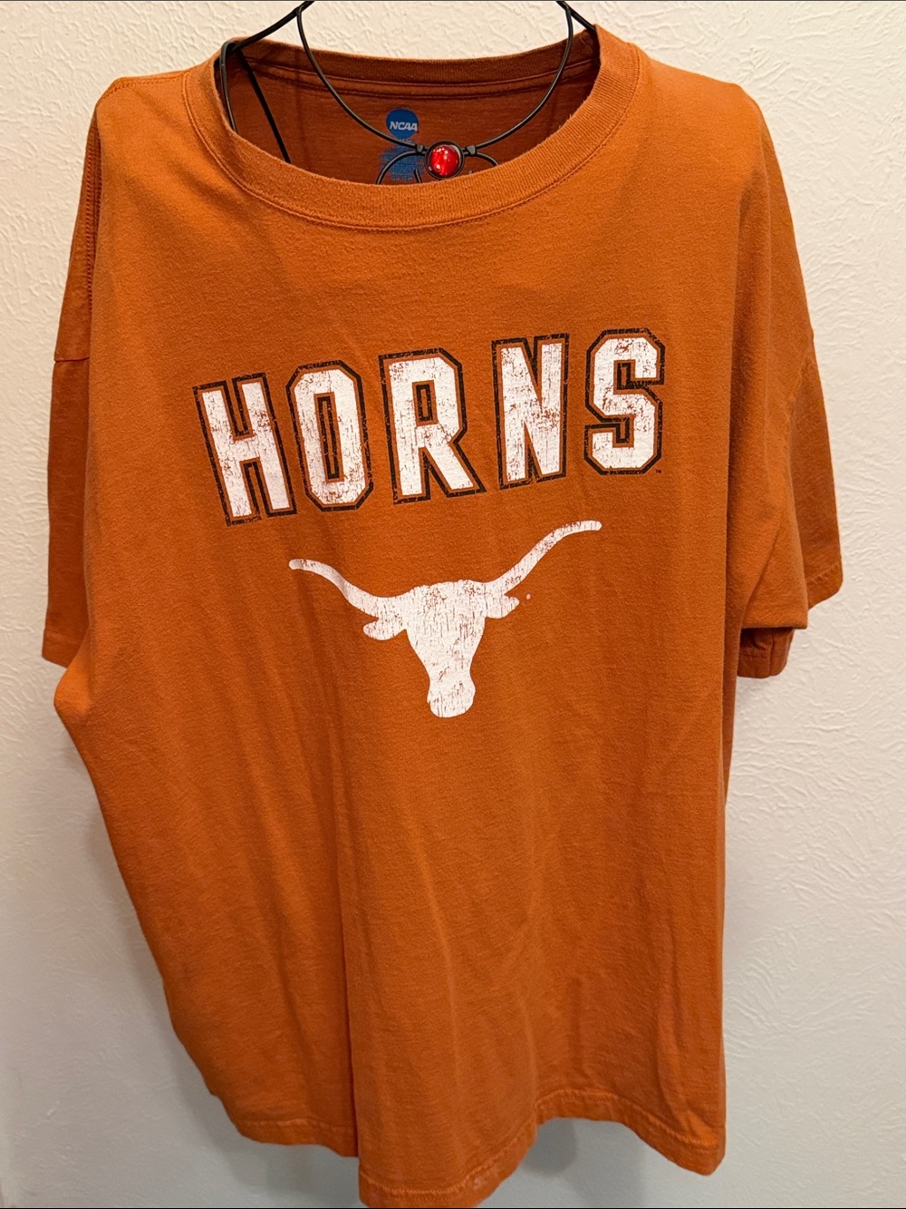 🤘🤘🤘2 for 12$🤘🤘🤘University Horns Orange Graphic T-Shirt-3XL